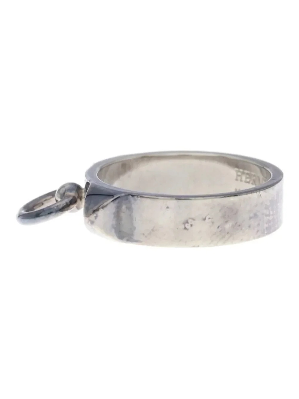 Hermes Collier de Ring Gunmetal Silver